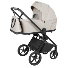 Универсальная коляска 2 в 1 Carrello Ultra CRL-6557 Milk Grey светло-серая с люлькой и прогулочным блоком